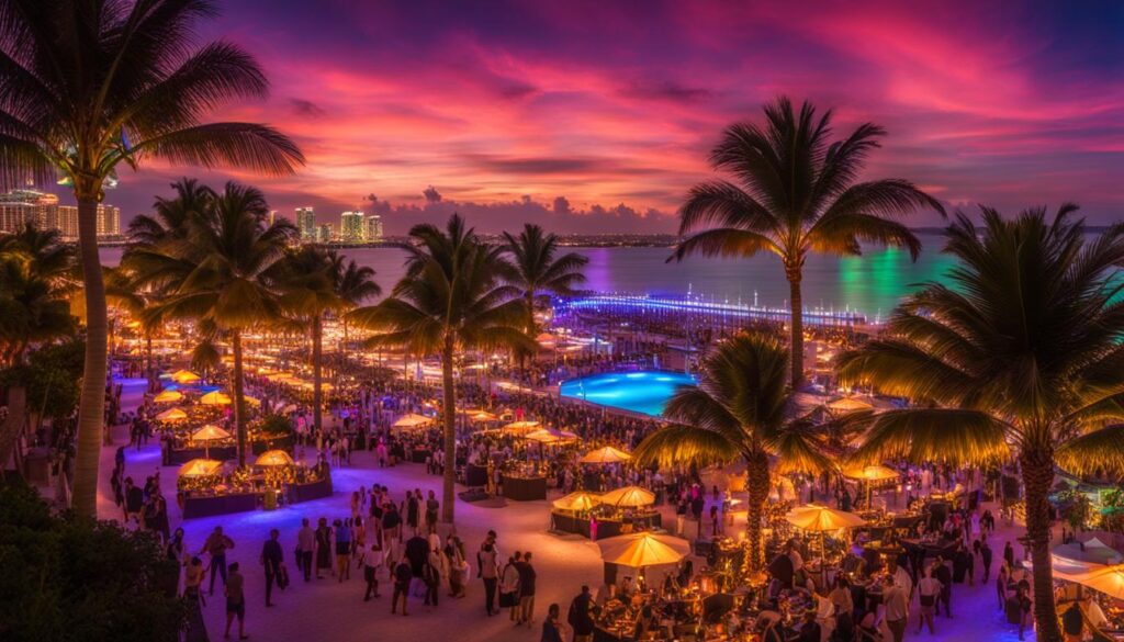 Cancun beach party Cancun beach party
