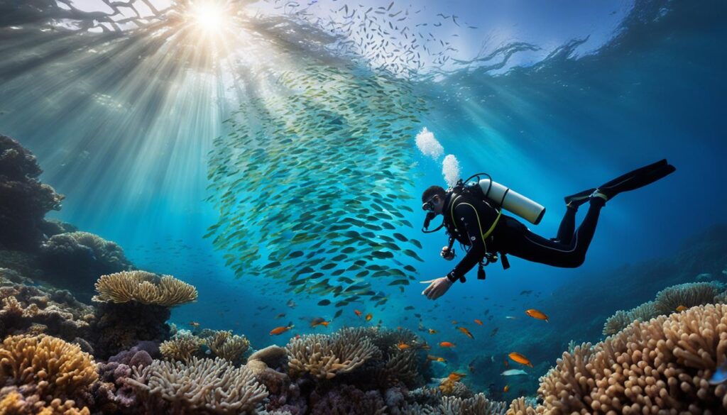 diving