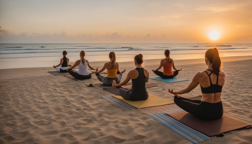beach yoga retreat Bali beach yoga retreat Bali