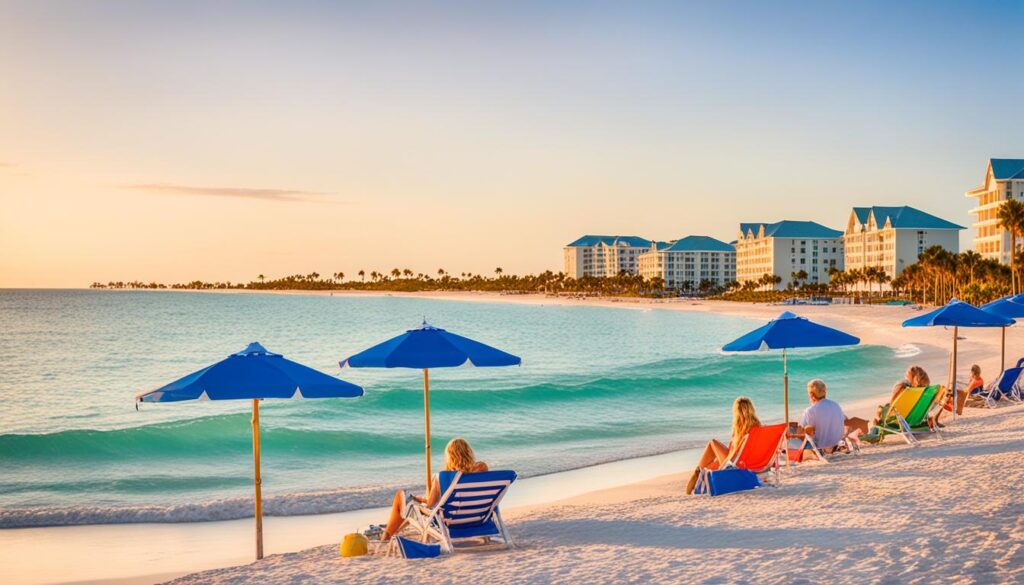 Gulf Coast beach at South Seas Island Resort